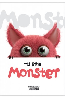 Τετράδιο σχολικό 17 x 25 καρφίτσα Monster 40 φύλλων